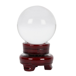 Crystal Ball On Wooden Stand 8cm